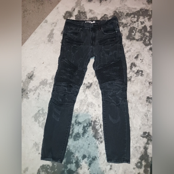 Men's Preme black Jeans - Picture 1 of 8